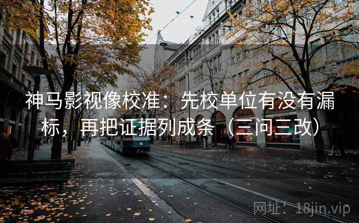 神马影视像校准：先校单位有没有漏标，再把证据列成条（三问三改）