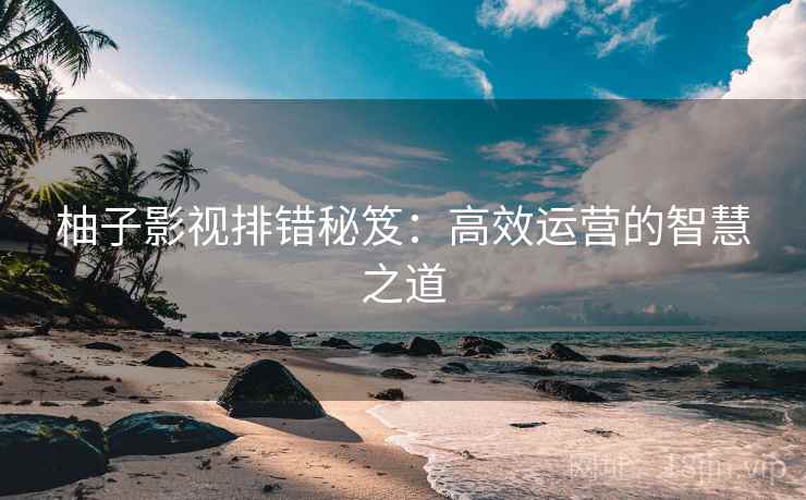 柚子影视排错秘笈：高效运营的智慧之道